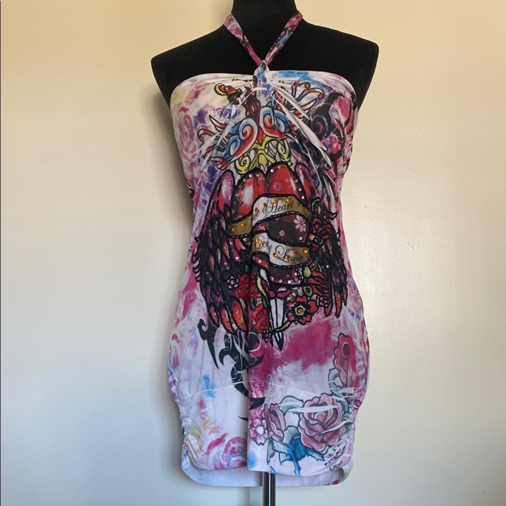 Multicolor Halter Top